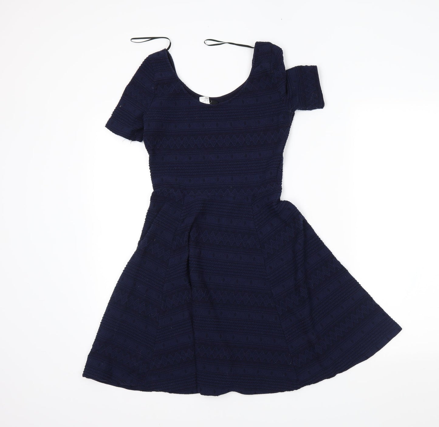 H&M Womens Blue   Skater Dress  Size XS