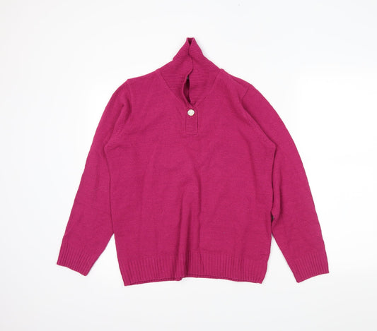 Honor Womens Pink   Pullover Jumper Size S