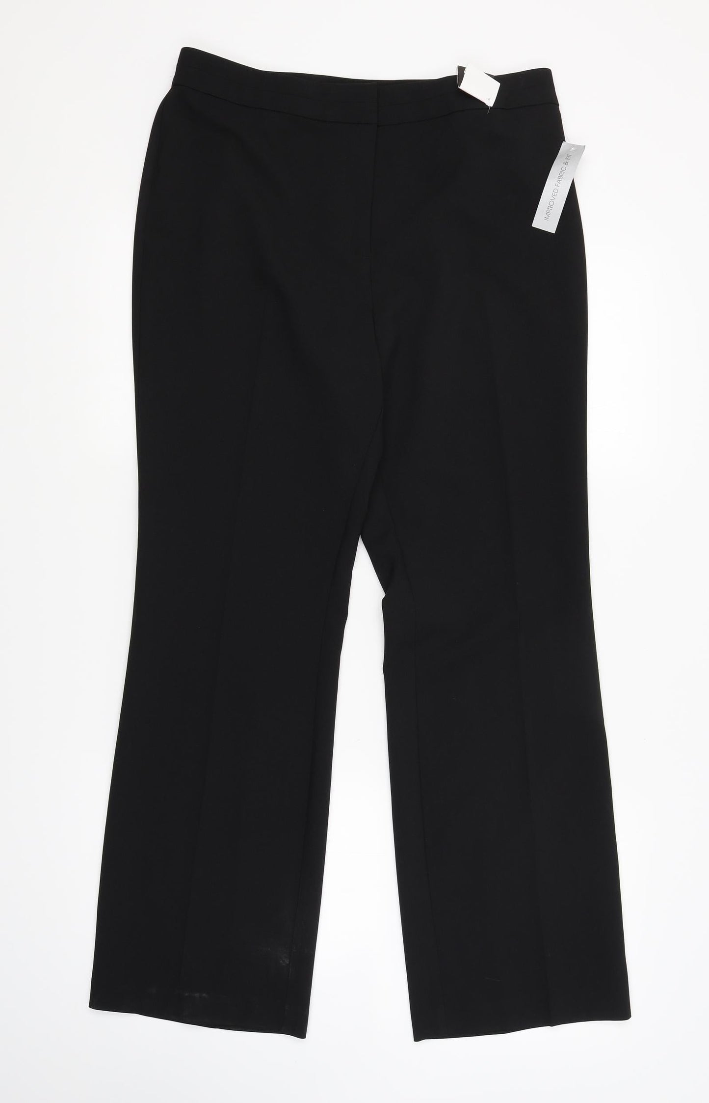 Papaya Womens Black   Trousers  Size 12 L28.5 in