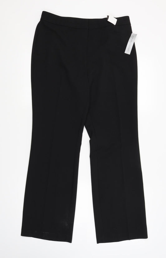 Papaya Womens Black   Trousers  Size 12 L28.5 in