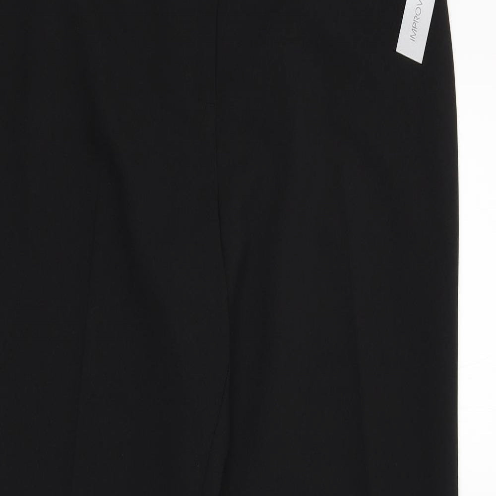 Papaya Womens Black   Trousers  Size 12 L28.5 in