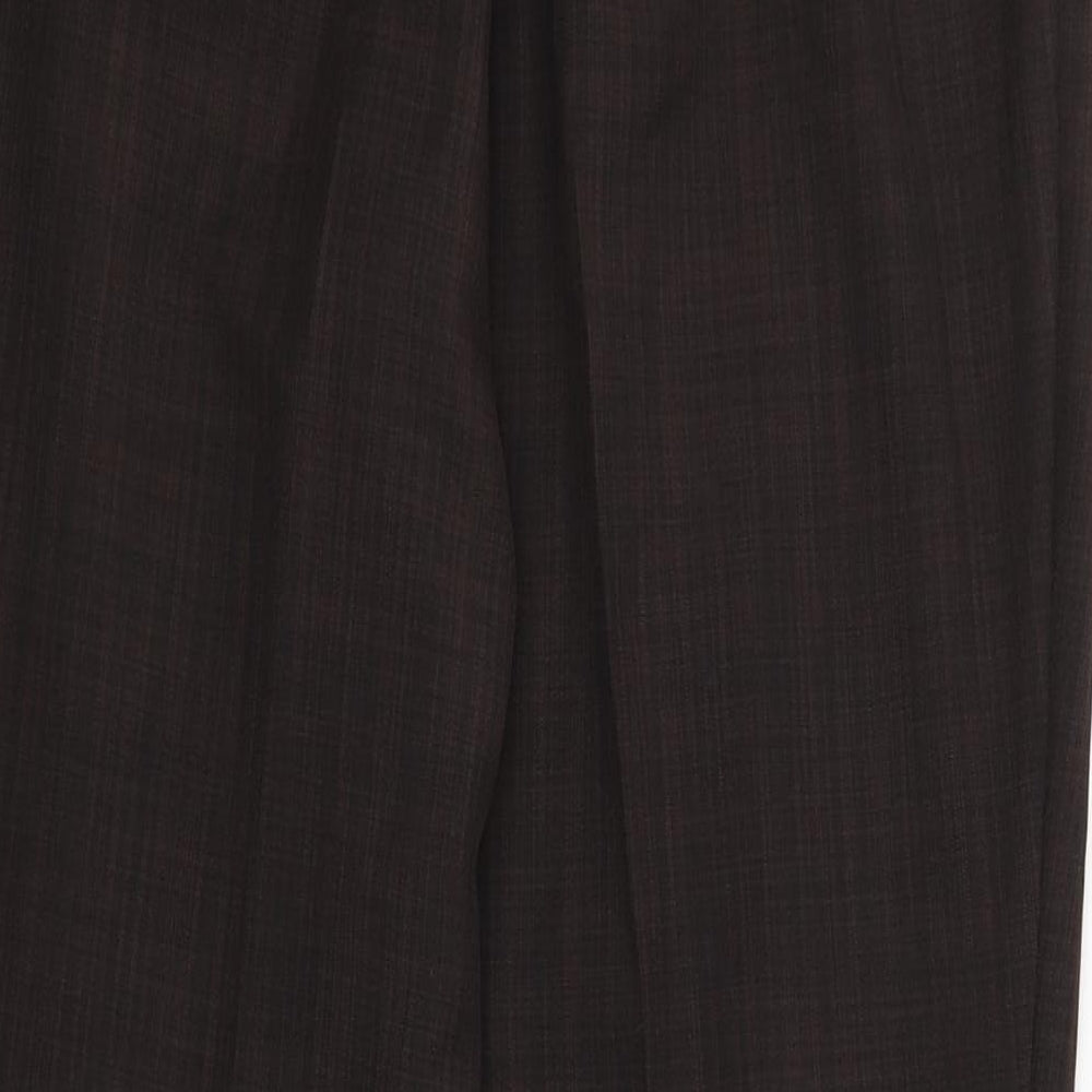 Marks and Spencer Womens Brown   Trousers  Size 12 L26.5 in