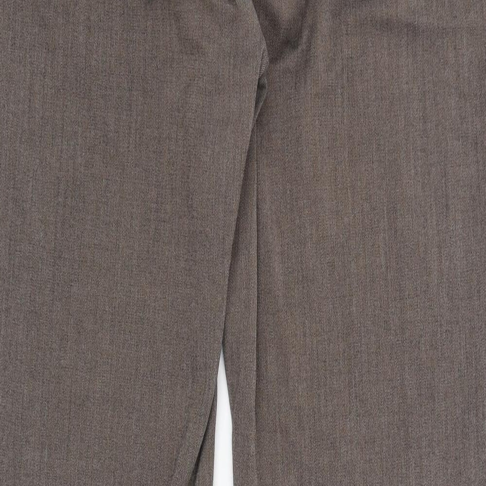 NEXT Womens Brown   Trousers  Size 14 L32 in