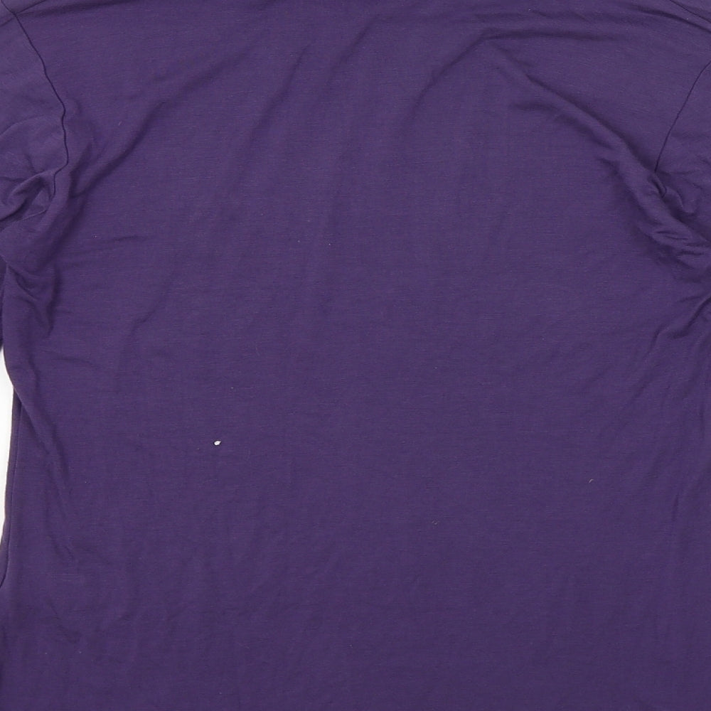 Text Womens Purple   Pullover Jumper Size S
