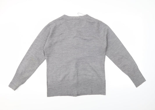 Pramour Womens Grey   Cardigan Jumper Size XL