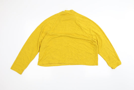 H&M Womens Yellow   Pullover Jumper Size M