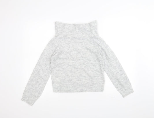 H&M Girls Grey   Pullover Jumper Size 9-10 Years