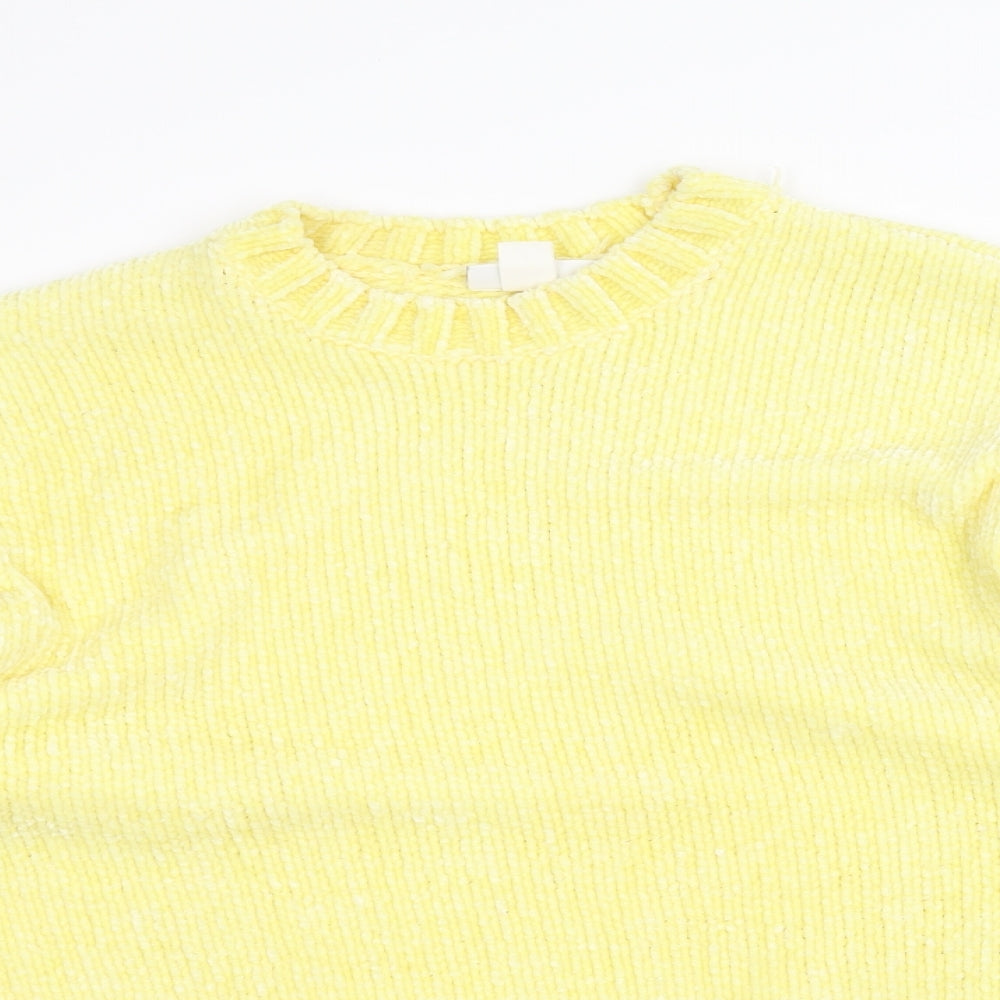 MONKL Womens Yellow  Knit Pullover Jumper Size M