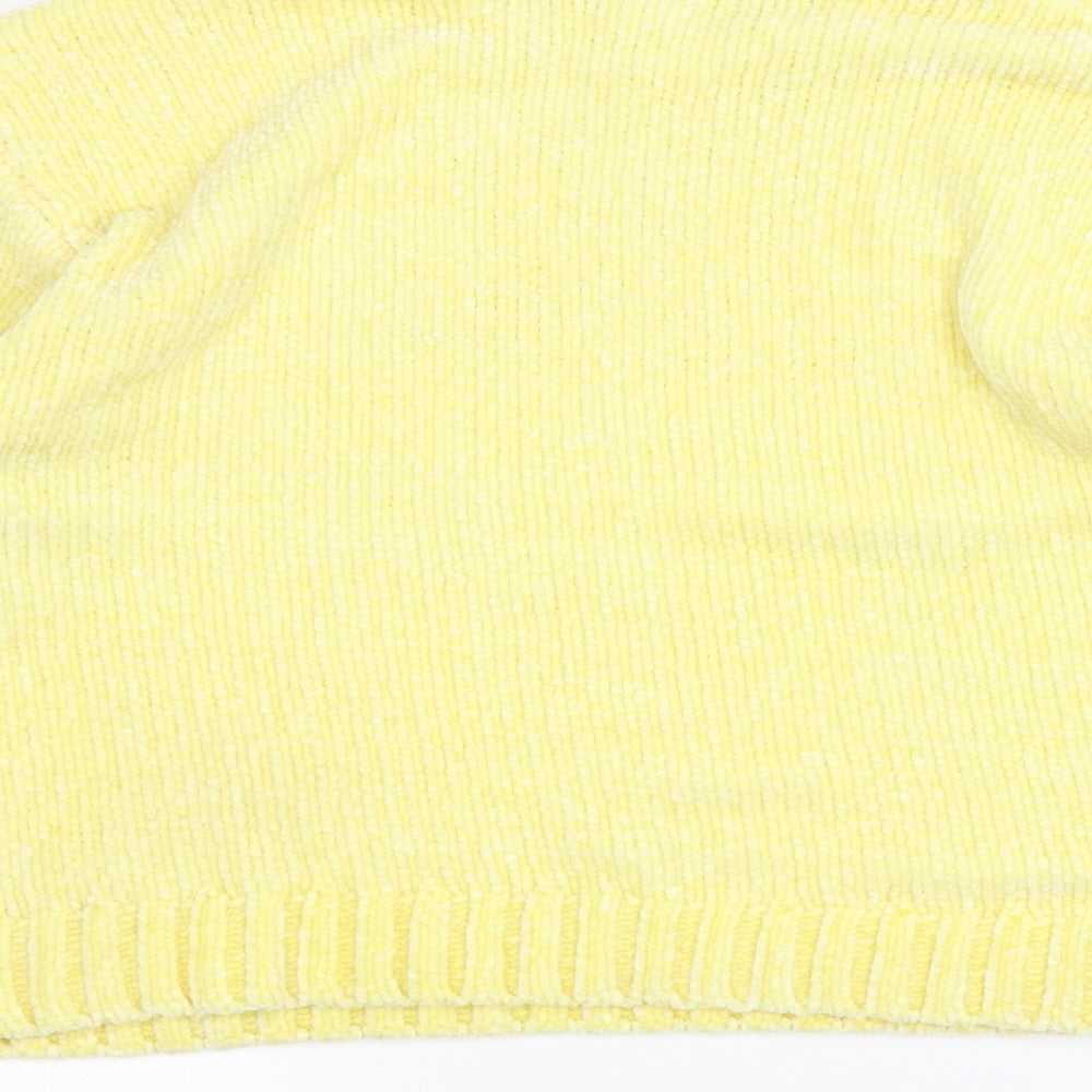 MONKL Womens Yellow  Knit Pullover Jumper Size M