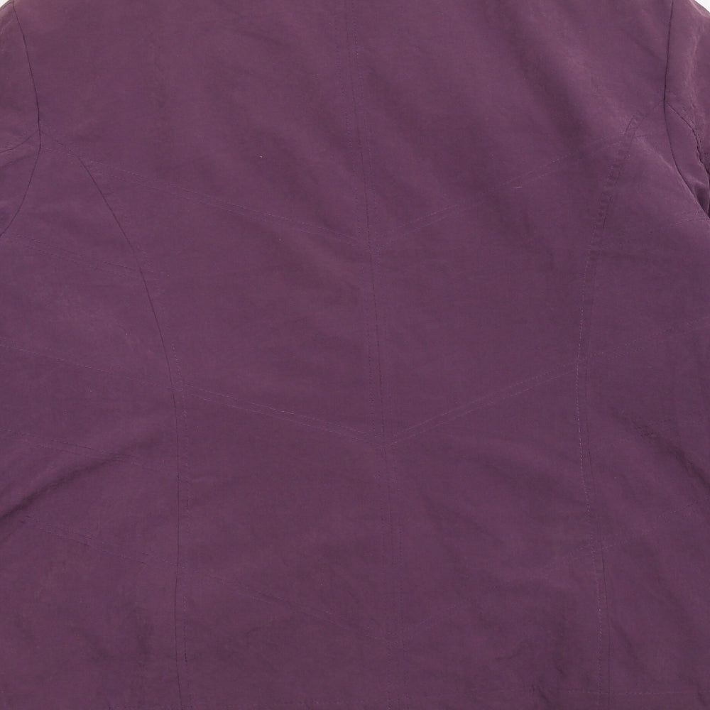 Elegance Womens Purple   Pea Coat Coat Size L
