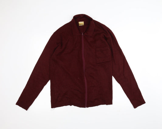 Keynote Womens Red  Knit Jacket  Size L