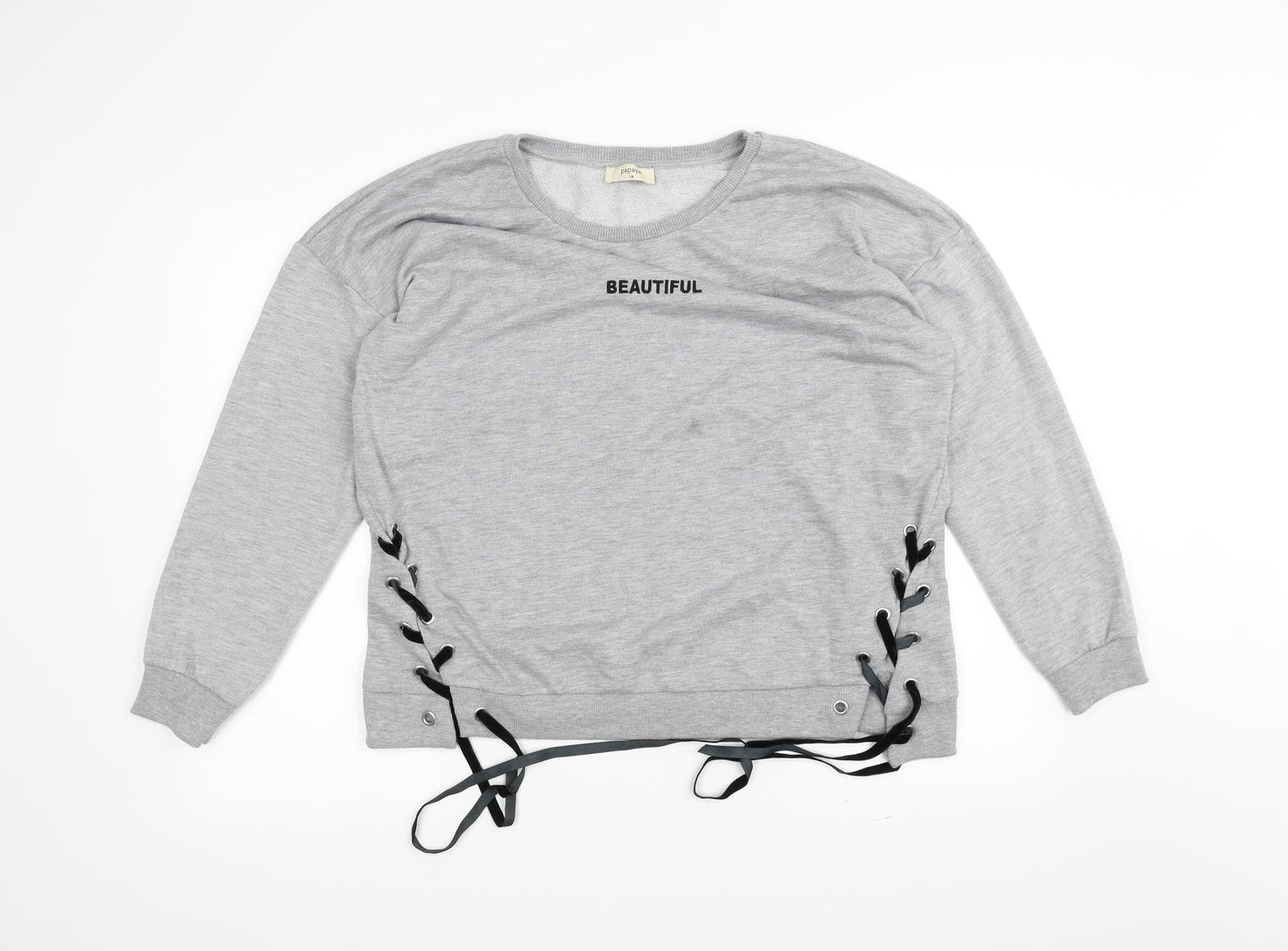 Papaya Womens Grey   Pullover Jumper Size 18