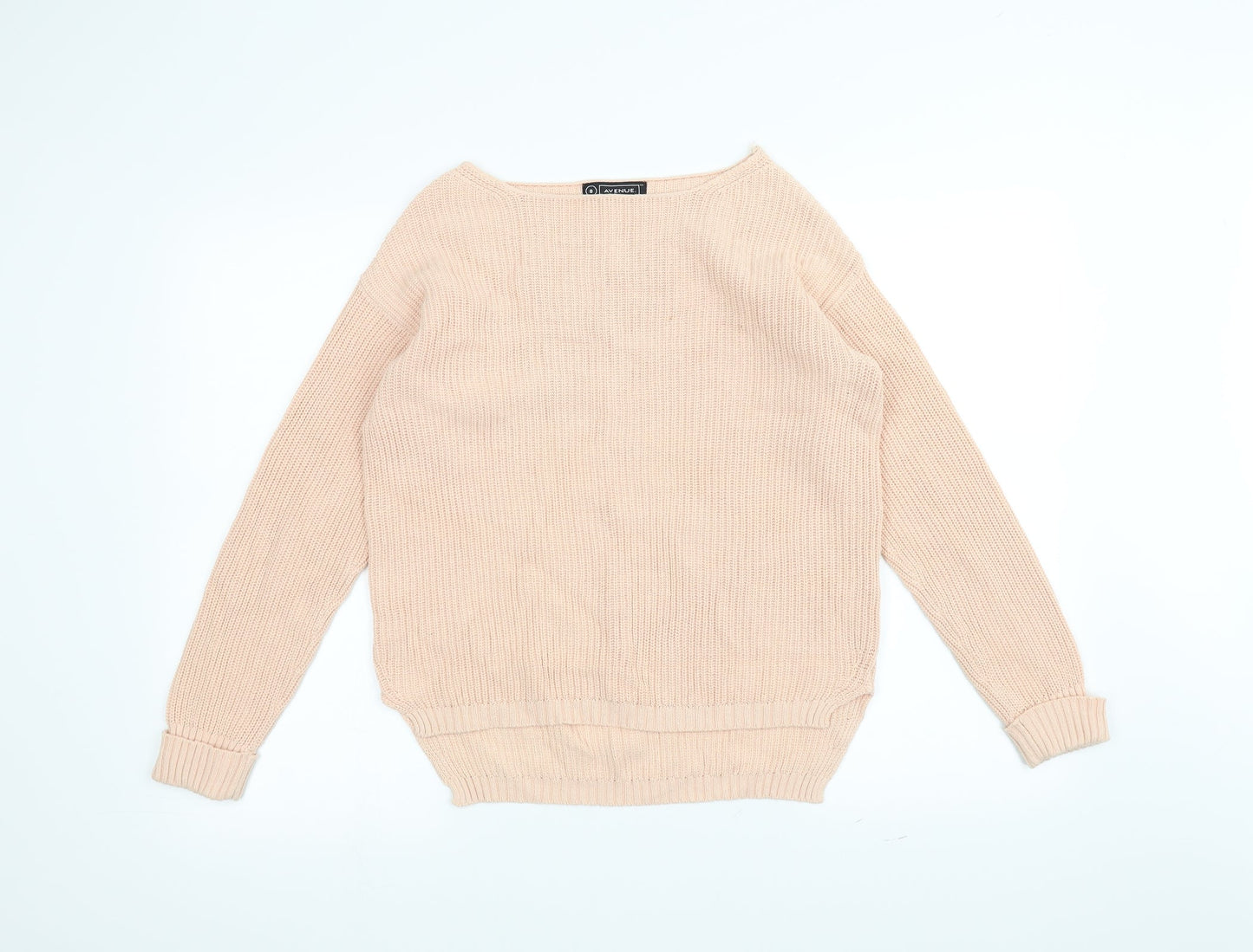 Avenue Womens Pink  Knit Pullover Jumper Size 8