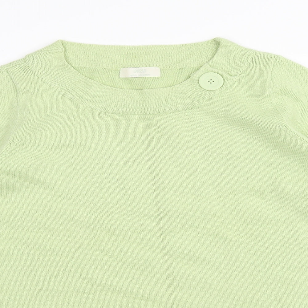 Marks and Spencer Womens Green  Knit Pullover Jumper Size 18