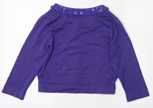 Pre Worn Womens Purple   Cardigan Jumper Size S