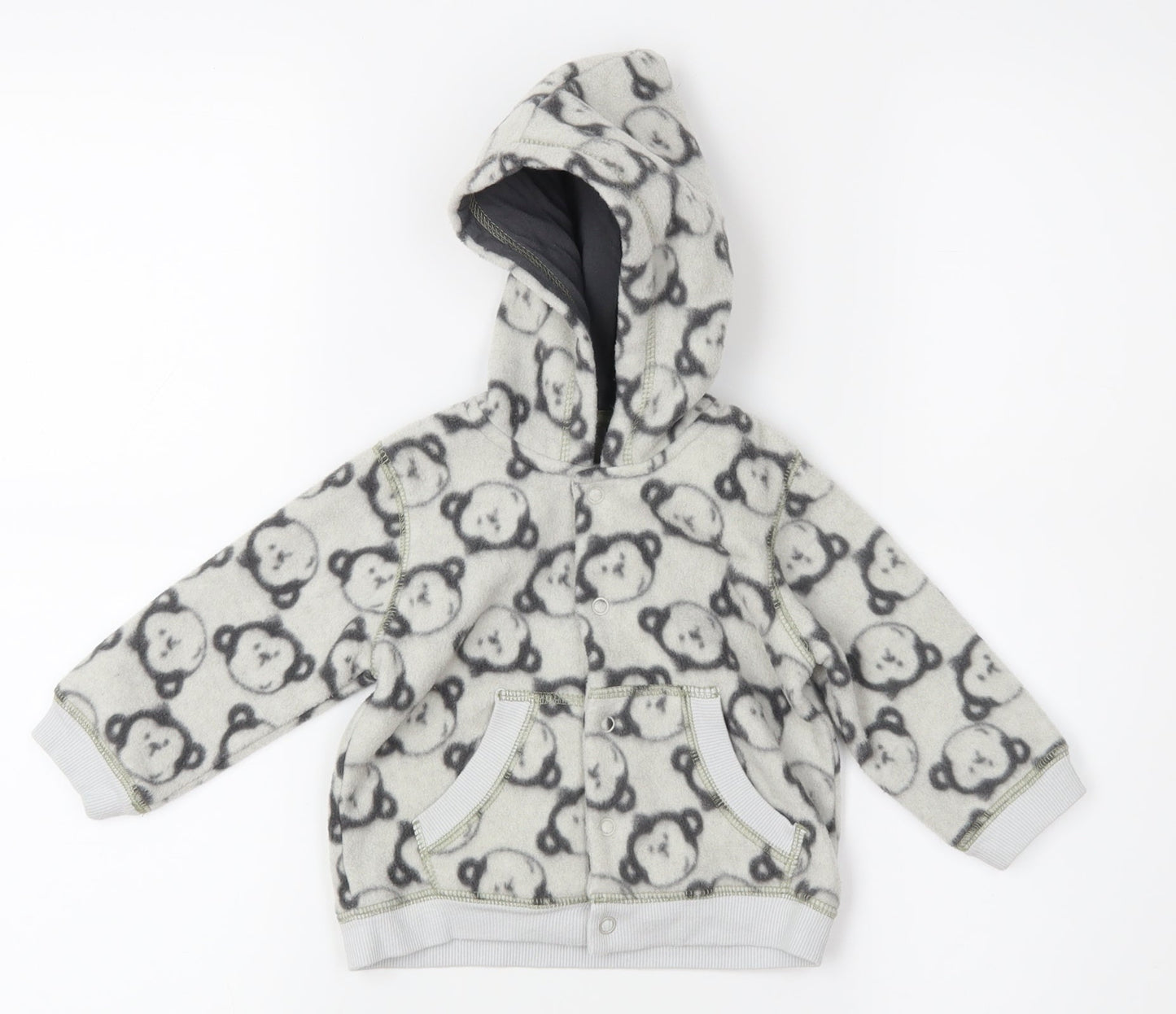 George Baby Grey   Pullover Jumper Size 6-9 Months  - Monkeys