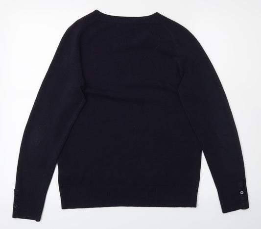 M&S Womens Blue   Pullover Jumper Size 10