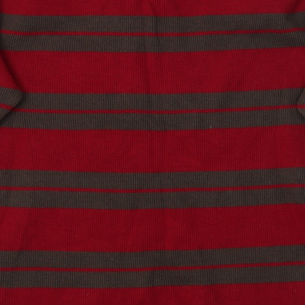 Gap Boys Red Striped  Pullover Jumper Size 4-5 Years