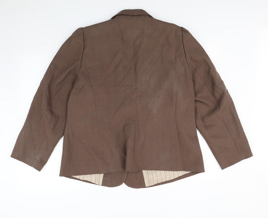essence Womens Brown   Jacket Blazer Size 20  - Shoulder Pads