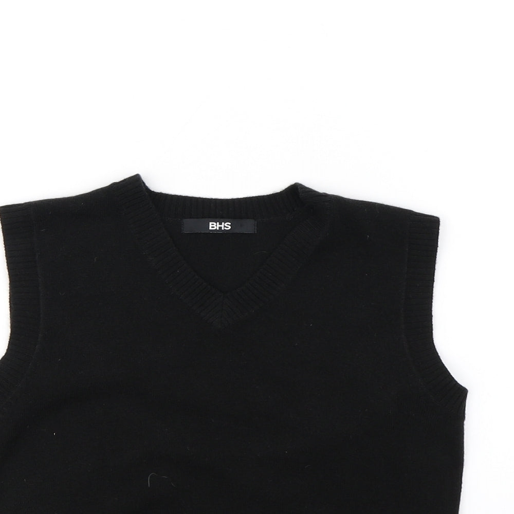 BHS Girls Black   Pullover Jumper Size 9 Years