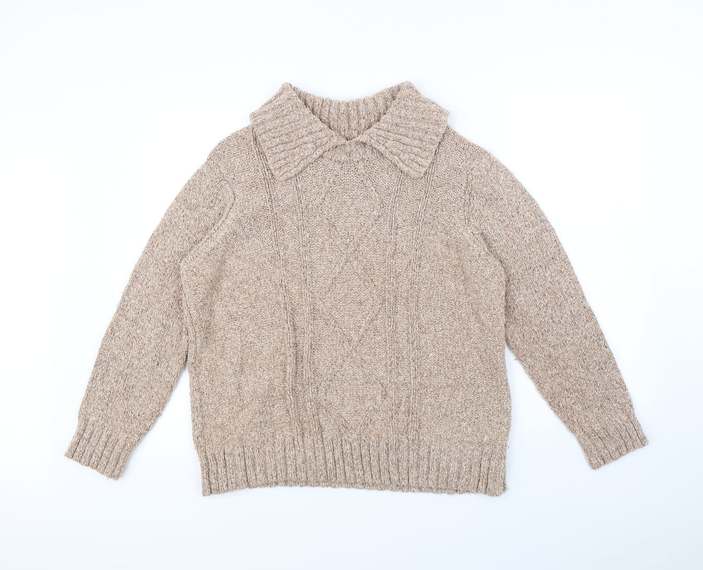 BM Womens Beige   Pullover Jumper Size L