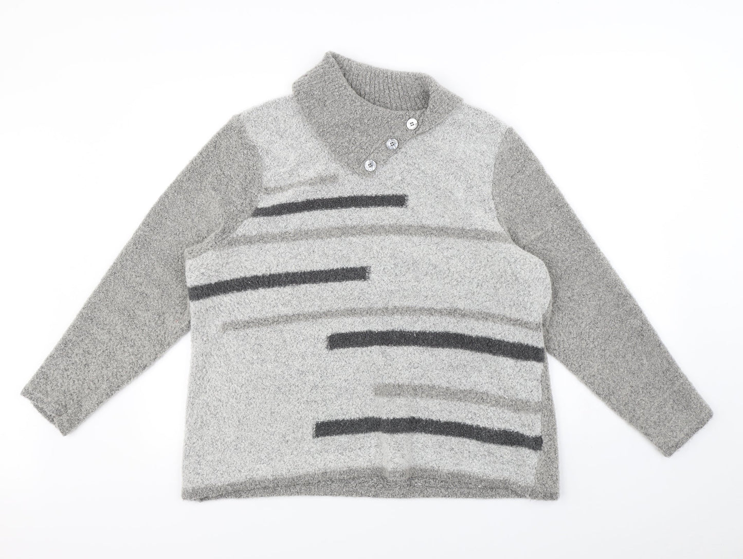 BM Womens Grey   Pullover Jumper Size XL
