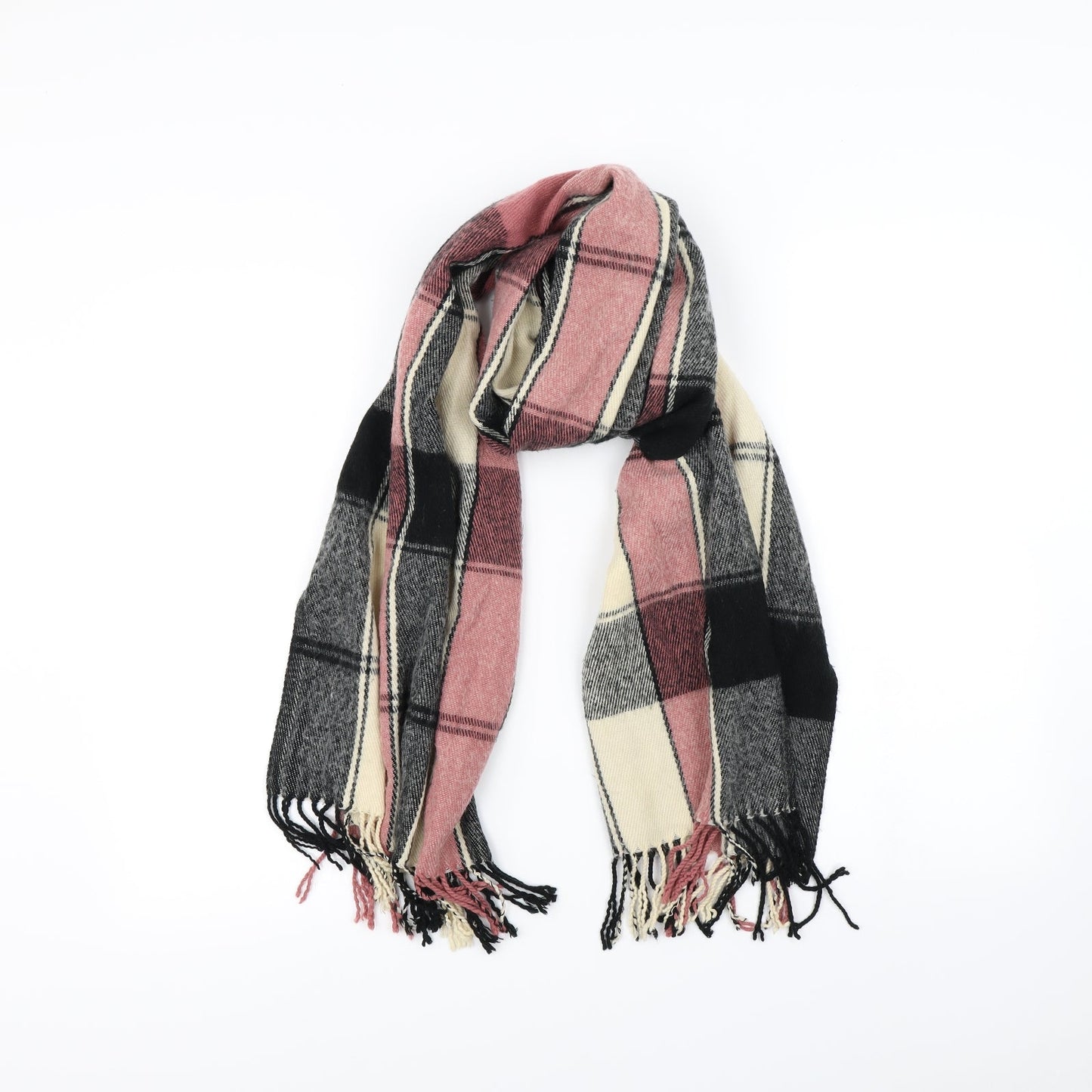 Preworn Womens Multicoloured Plaid   Scarf