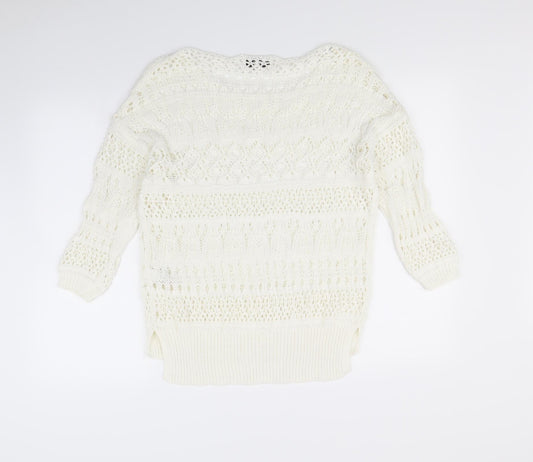 NEXT  Womens White   Pullover Jumper Size M