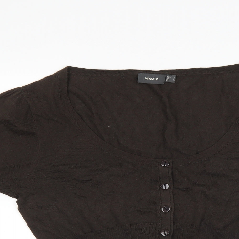 Mexx Womens Brown   Shrug Jumper Size L
