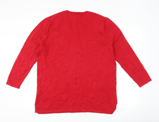 Gerry Weber Womens Red   Pullover Jumper Size 16