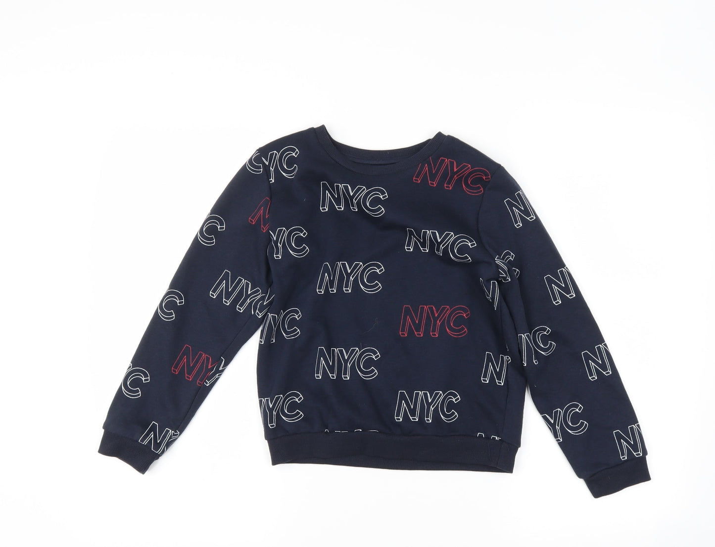 Primark Boys Blue   Pullover Sweatshirt Size 8-9 Years  - nyc