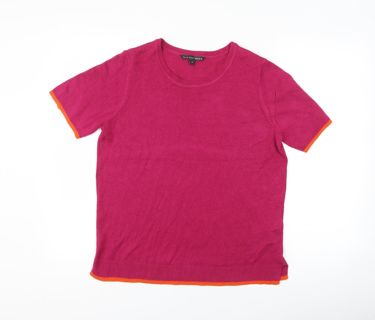 Bonmarché Womens Pink   Basic T-Shirt Size 12