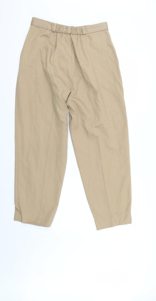 Essentials Womens Beige   Trousers  Size 14 L25 in