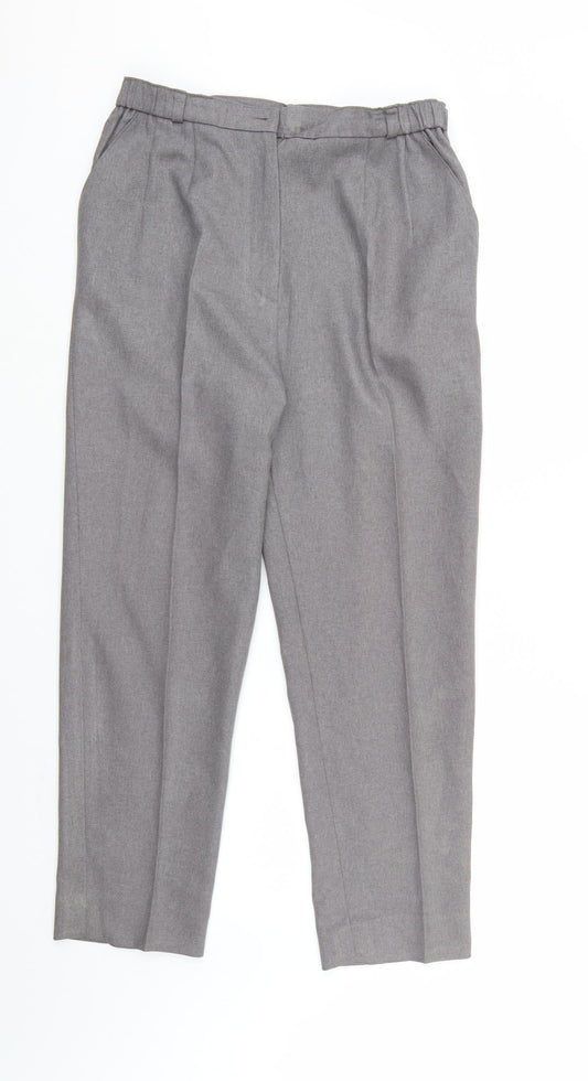 Preworn Womens Grey   Trousers  Size 16 L26 in