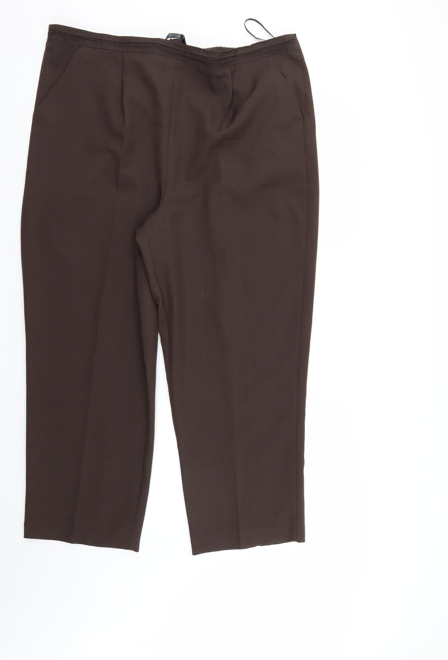 BM Womens Brown   Trousers  Size 20 L27 in
