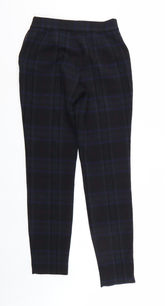 Zara Womens Multicoloured Check  Trousers  Size 4 L27 in