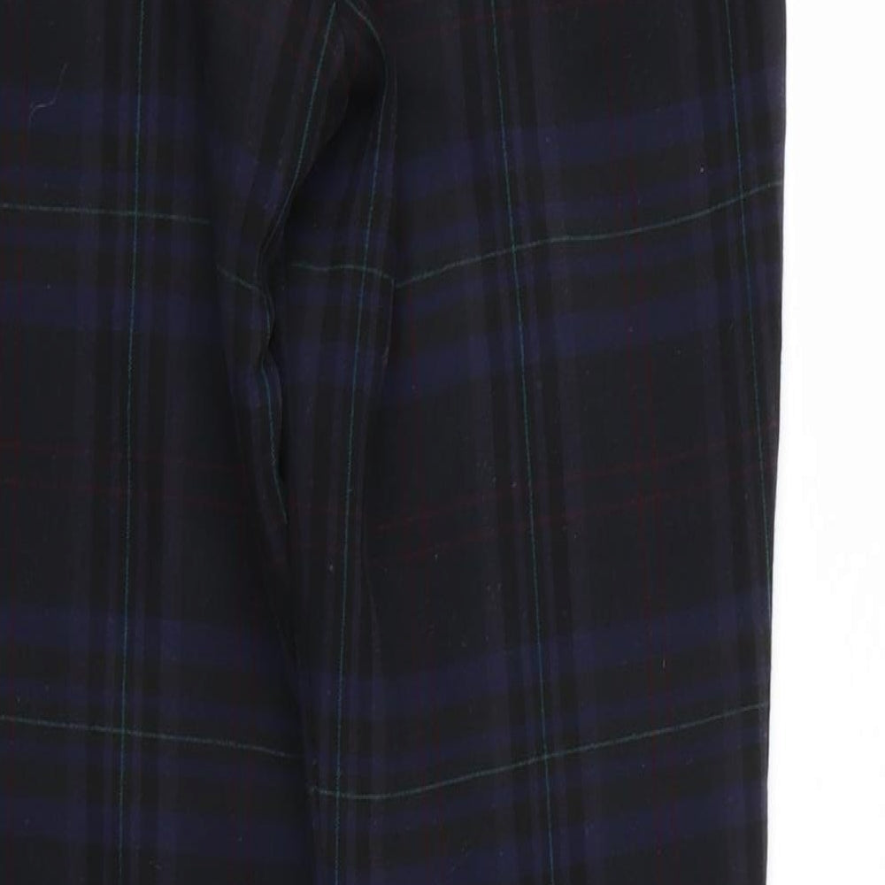 Zara Womens Multicoloured Check  Trousers  Size 4 L27 in