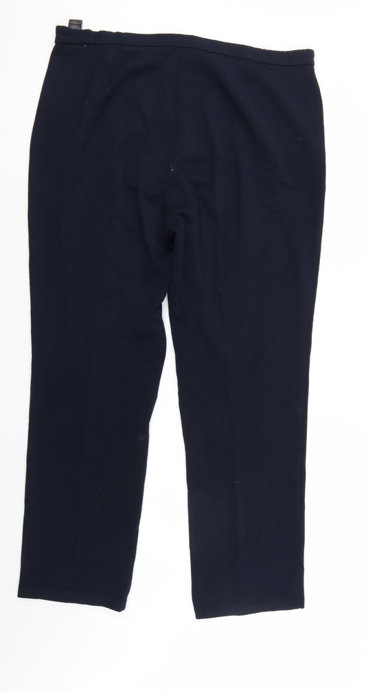 M&S Womens Blue   Trousers  Size 16 L30 in