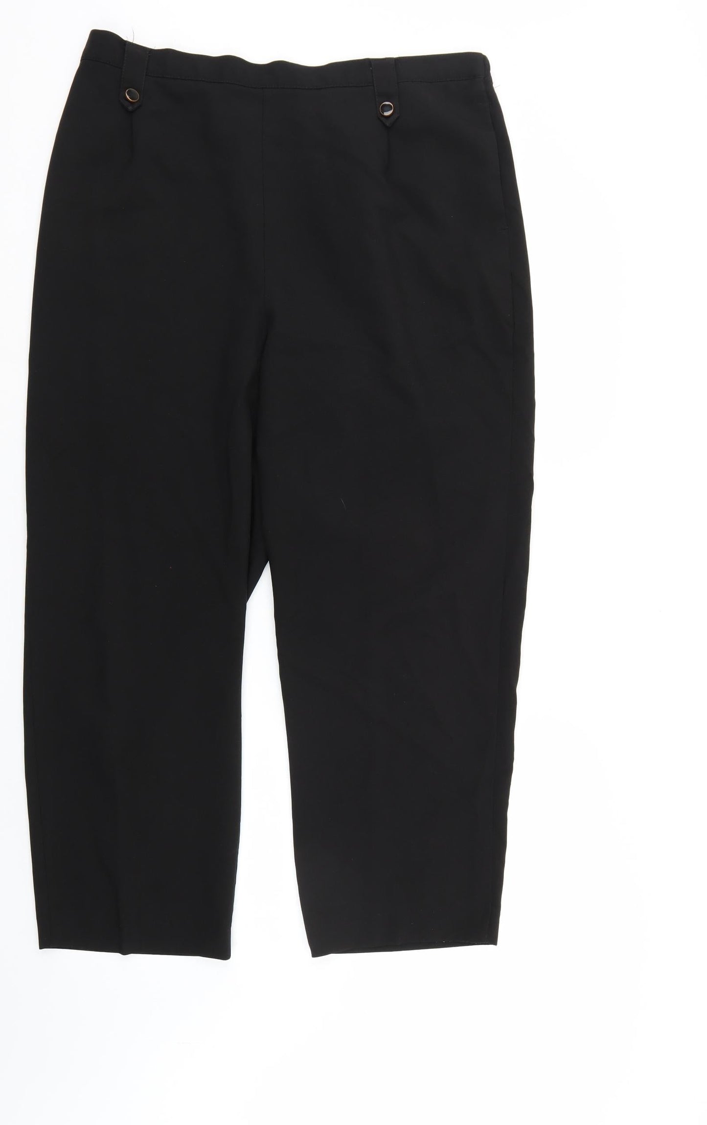 BM Womens Black   Trousers  Size 18 L26 in
