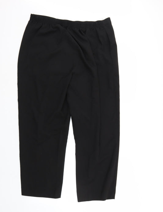BM Womens Black   Trousers  Size 18 L26 in