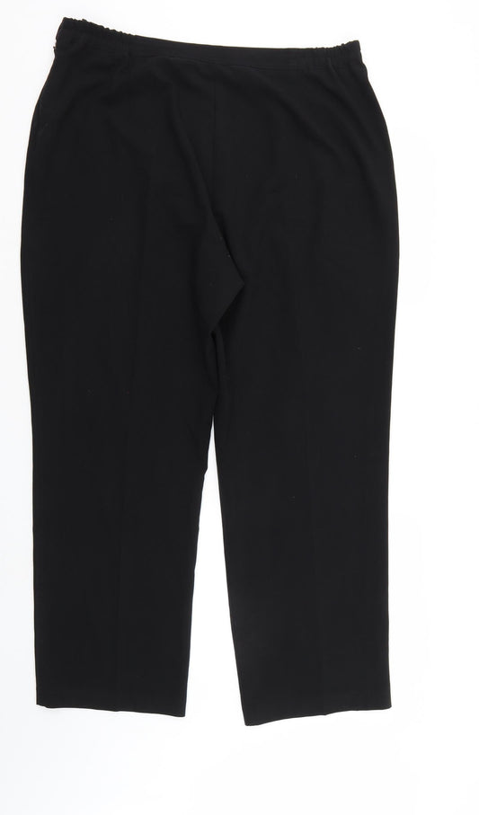 Bonmarché Womens Black   Trousers  Size 18 L28 in