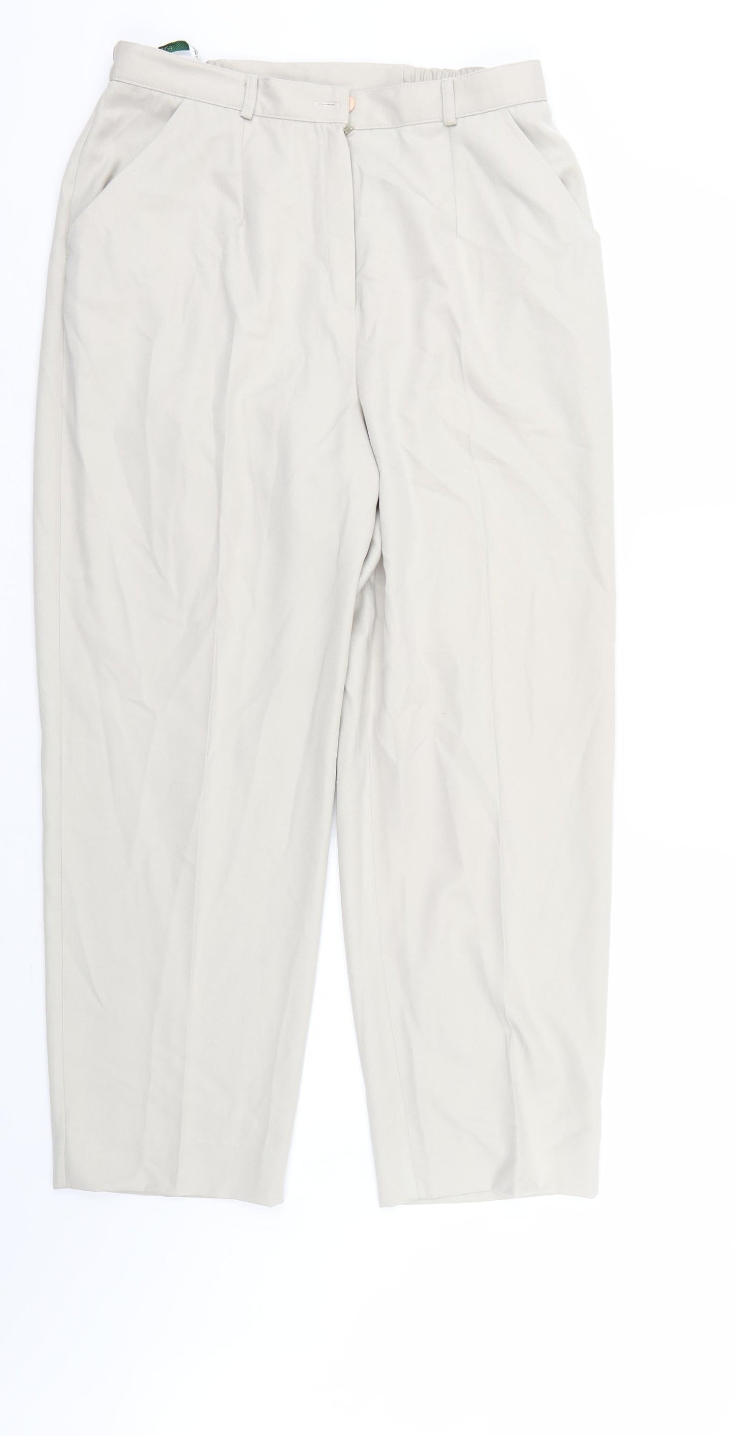 Jumper Womens Ivory   Trousers  Size 16 L28 in - Elastic Waist
