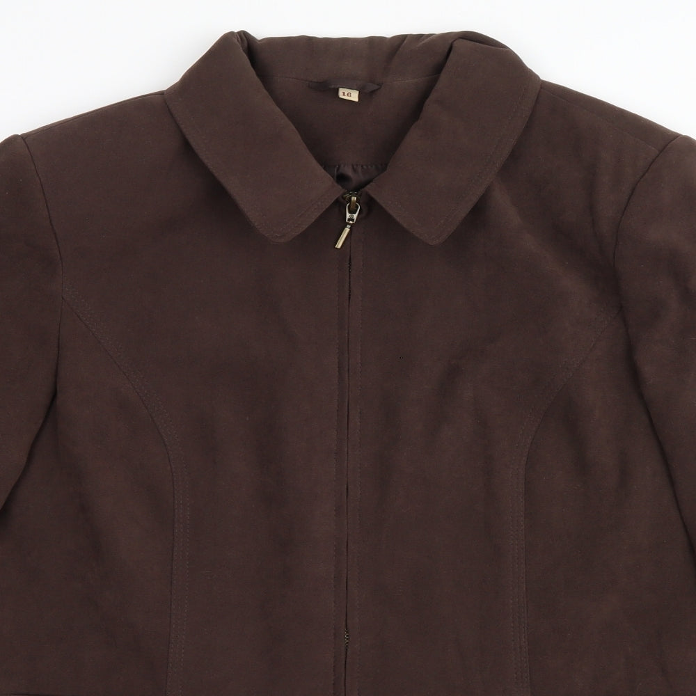 EWM Womens Brown   Jacket  Size 16