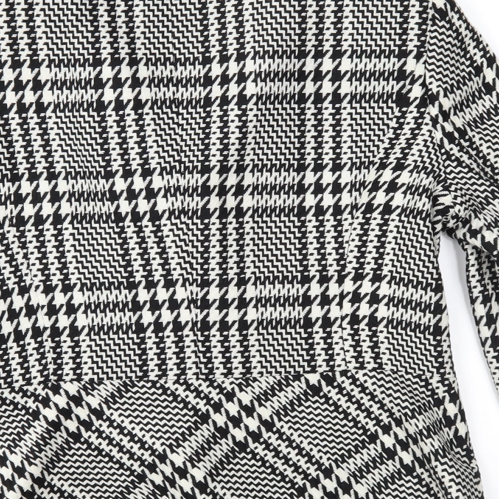 Gerry Weber Womens Black Geometric  Jacket Coat Size 12