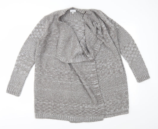 NEXT Womens Brown Geometric Knit Cardigan Jumper Size XS