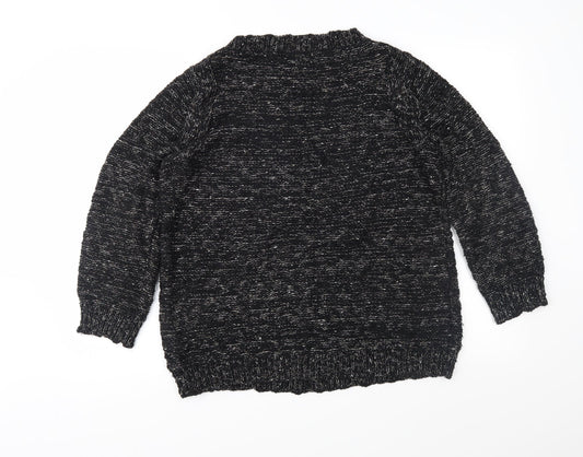 Marks and Spencer Womens Black  Knit Pullover Jumper Size 10
