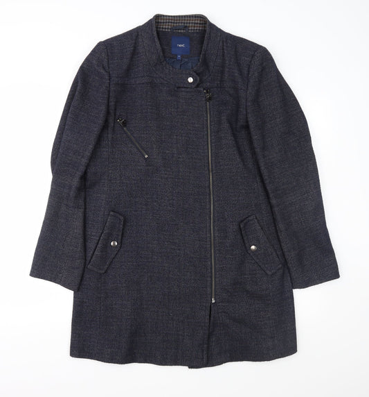 NEXT Womens Blue   Overcoat Coat Size 14