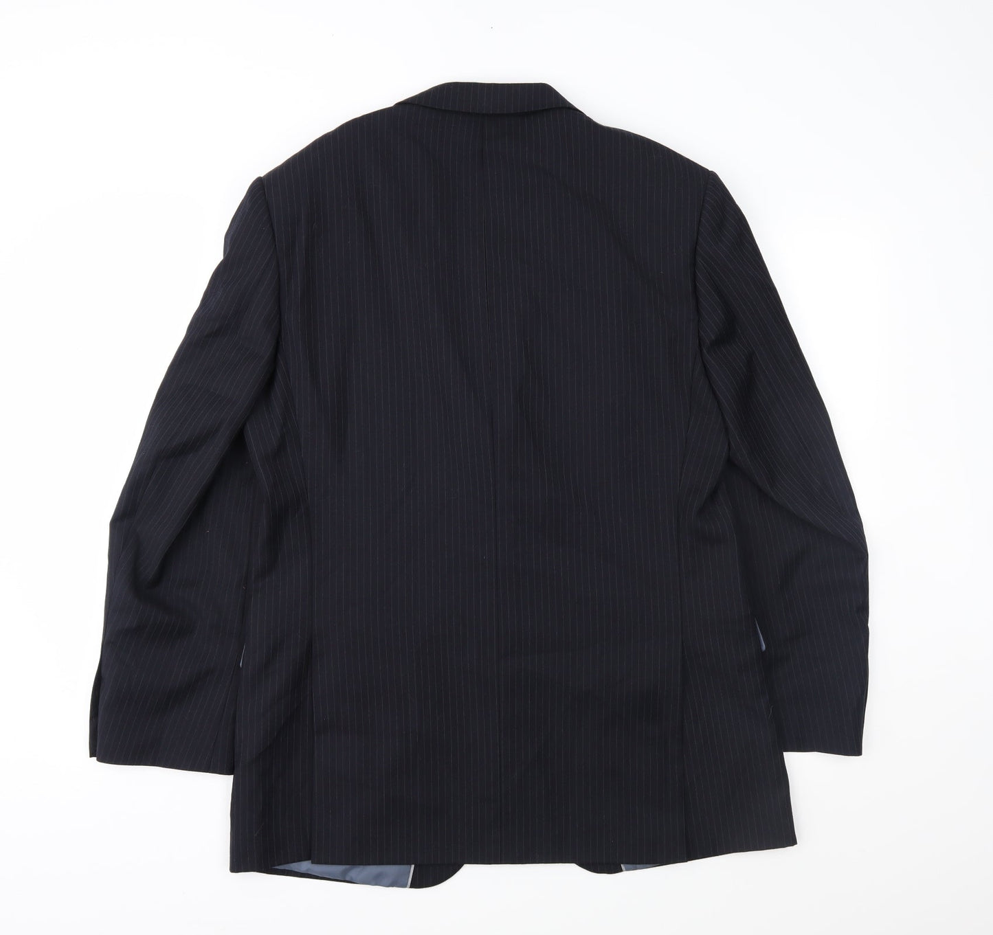 Marks and Spencer Mens Blue Striped  Jacket Suit Jacket Size 40