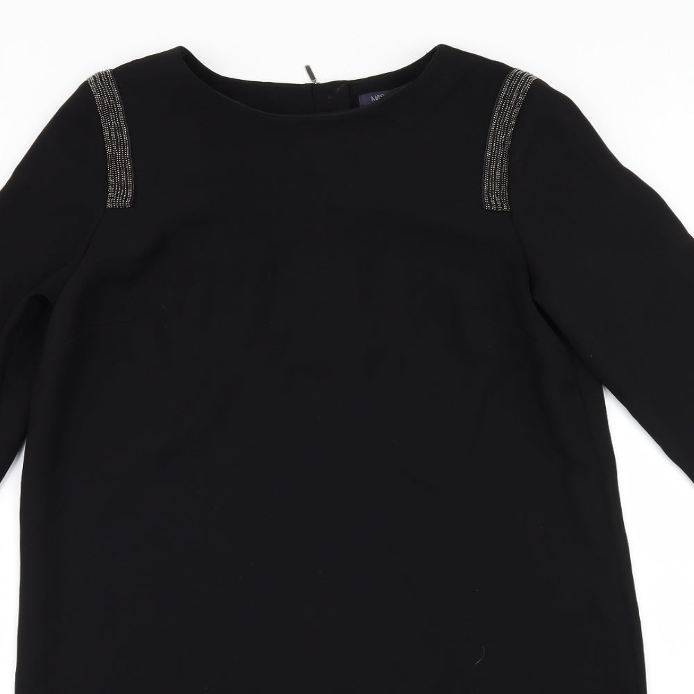 Marks and Spencer Womens Black   Pencil Dress  Size 10