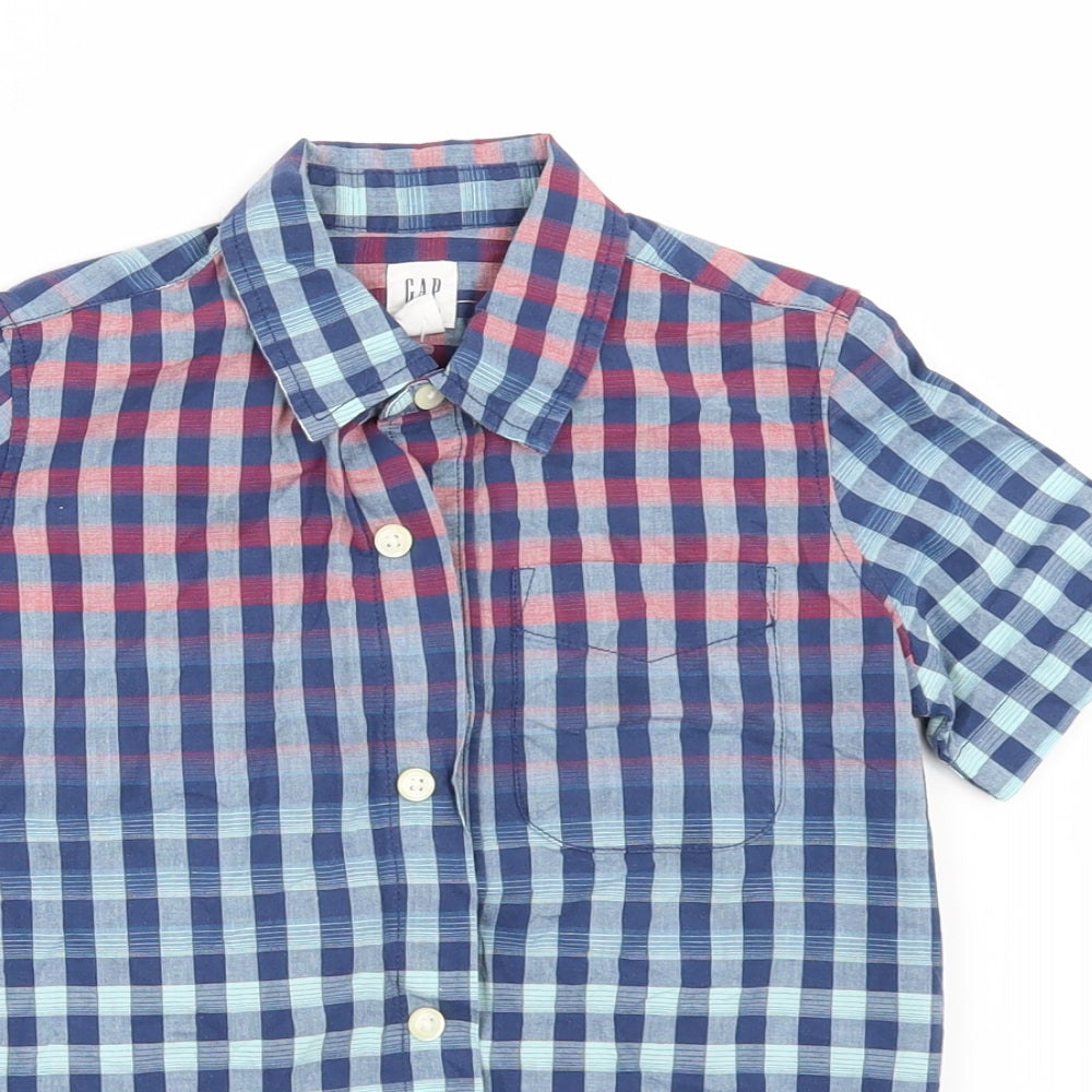 Gap Boys Black Check  Basic Button-Up Size 4-5 Years